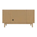 James Martin Laurent 60 Inch Single Vanity in Light Natural Oak Back View