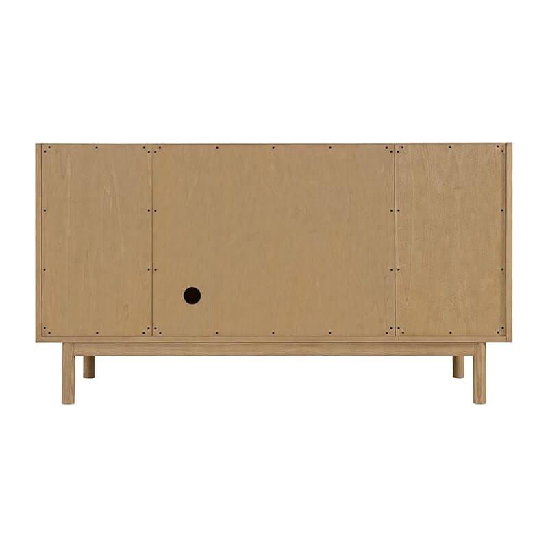 James Martin Laurent 60 Inch Single Vanity in Light Natural Oak Back View