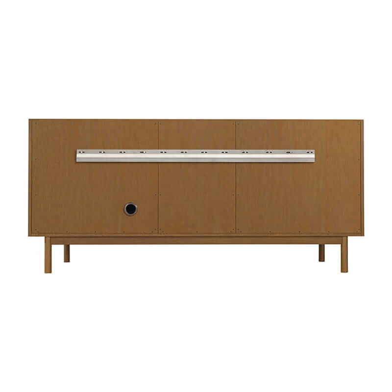 James Martin Laurent 72" Double Vanity in Honey Oak Back View Freestanding