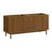 James Martin Laurent 72" Double Vanity in Honey Oak Cabinet Only