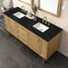 Laurent 72" Double Vanity in Light Natural Oak With Tajnar Eclos Top