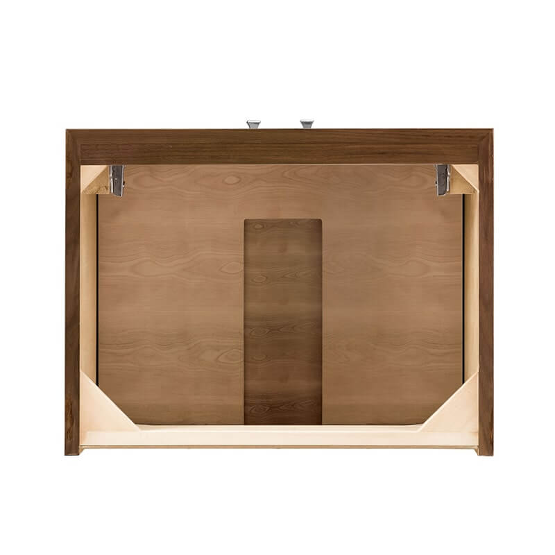 James Martin Linden 24 Inch Single Vanity in Mid Century Walnut Top View