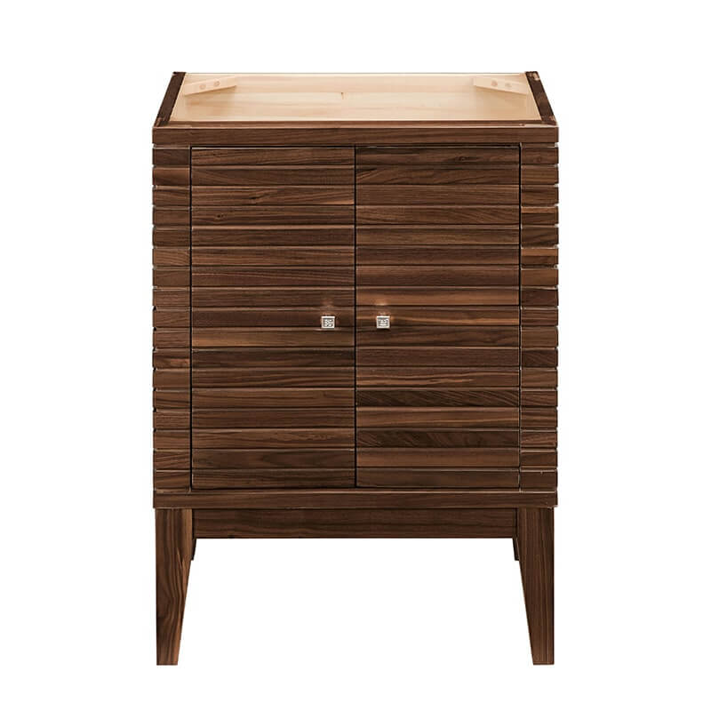 James Martin Linden 24" Single Vanity in Mid Century Walnut Cabinet Only