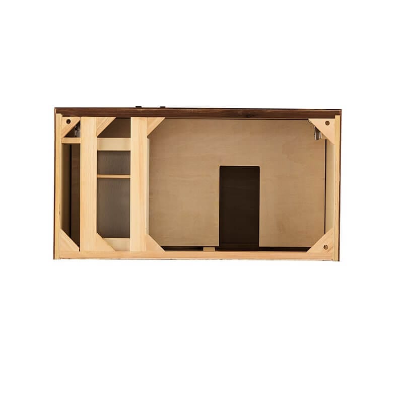 James Martin Linear 36 Inch Single Vanity in Mid Century Walnut Top View