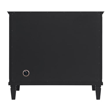 James Martin Lorelai 36 Inch Single Vanity in Black Onyx Back View