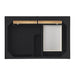 James Martin Lorelai 36 Inch Single Vanity in Black Onyx Top View