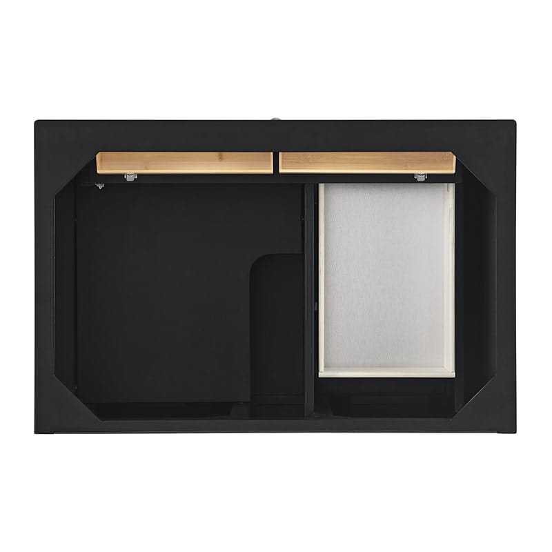 James Martin Lorelai 36 Inch Single Vanity in Black Onyx Top View