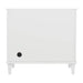 James Martin Lorelai 36 Inch Single Vanity in Bright White Back View
