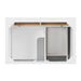 James Martin Lorelai 36 Inch Single Vanity in Bright White Top View
