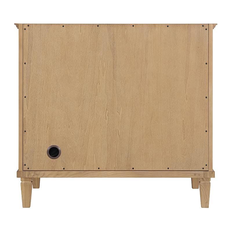 James Martin Lorelai 36 Inch Single Vanity in Light Natural Oak Back View