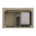 James Martin Lorelai 36 Inch Single Vanity in Whitewashed Oak Top View