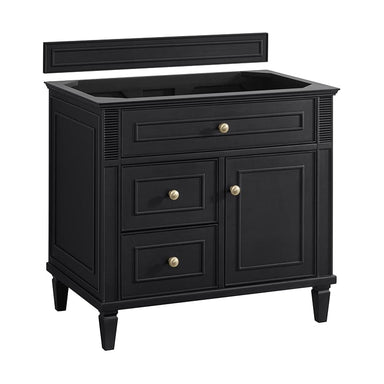 James Martin Lorelai 36" Single Vanity in Black Onyx Cabinet Only