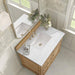 James Martin Lorelai 36" Single Vanity in Light Natural Oak With Arctic Fall Solid Surface Top
