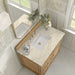 James Martin Lorelai 36" Single Vanity in Light Natural Oak With Tajnar Eclos Top