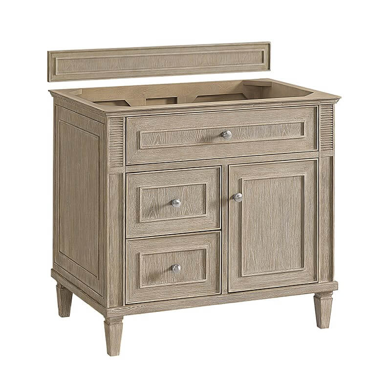James Martin Lorelai 36" Single Vanity in Whitewashed Oak Cabinet Only