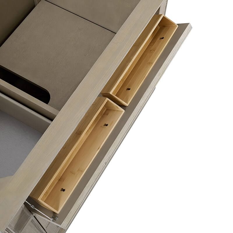 James Martin Lorelai 36" Single Vanity in Whitewashed Oak One Tip Out Drawer
