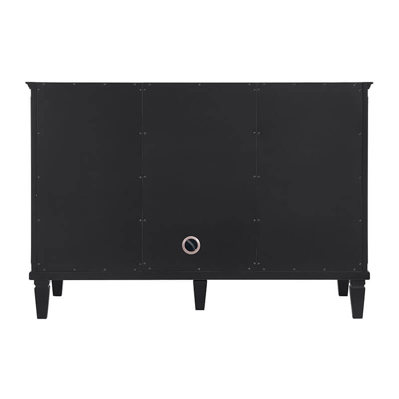 James Martin Lorelai 48 Inch Single Vanity in Black Onyx Back View