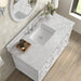 James Martin Lorelai 48 Inch Single Vanity in Bright White With White Zeus Silestone Top