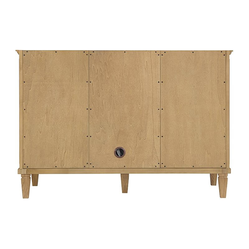 James Martin Lorelai 48 Inch Single Vanity in Light Natural Oak Back View