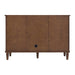 James Martin Lorelai 48 Inch Single Vanity in Mid Century Walnut Back View