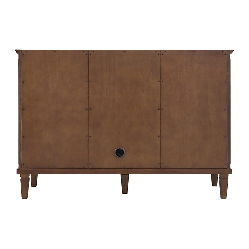 James Martin Lorelai 48 Inch Single Vanity in Mid Century Walnut Back View
