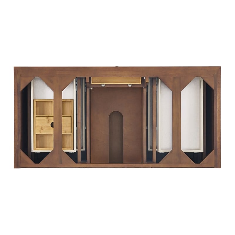 James Martin Lorelai 48 Inch Single Vanity in Mid Century Walnut Top View
