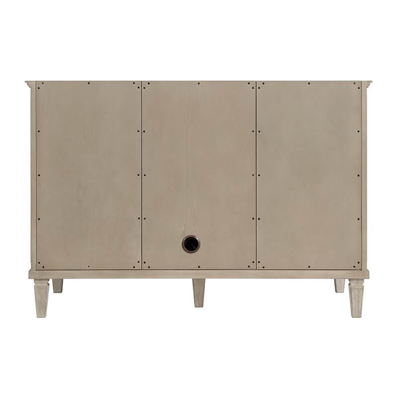 James Martin Lorelai 48 Inch Single Vanity in Whitewashed Oak Back View