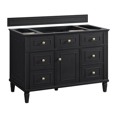 James Martin Lorelai 48" Single Vanity in Black Onyx Cabinet Only