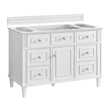James Martin Lorelai 48" Single Vanity in Bright White Cabinet Only