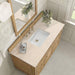 James Martin Lorelai 48" Single Vanity in Light Natural Oak With Eternal Marfil Silestone Top