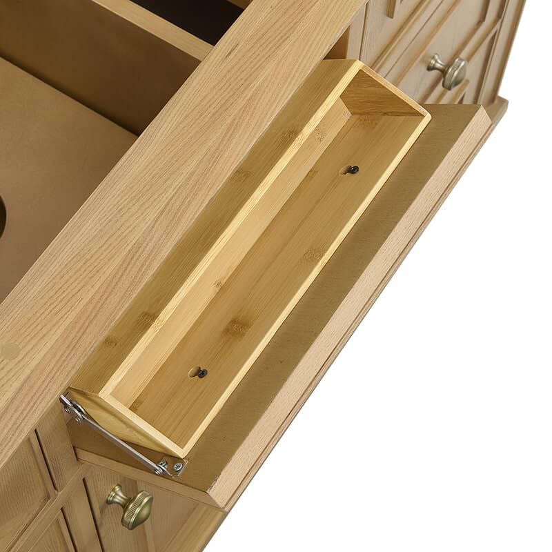 James Martin Lorelai 48" Single Vanity in Light Natural Oak With One Tip Out Drawer