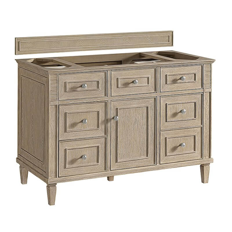 James Martin Lorelai 48" Single Vanity in Whitewashed Oak Cabinet Only