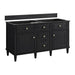 James Martin Lorelai 60" Double Vanity in Black Onyx Cabinet Only
