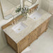 James Martin Lorelai 60" Double Vanity in Light Natural Oak With Tajnar Eclos Top