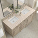 James Martin Lorelai 60" Double Vanity in Whitewashed Oak With Eternal Marfil Silestone Top