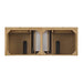 James Martin Lorelai 60 Inch Double Vanity in Light Natural Oak Top View