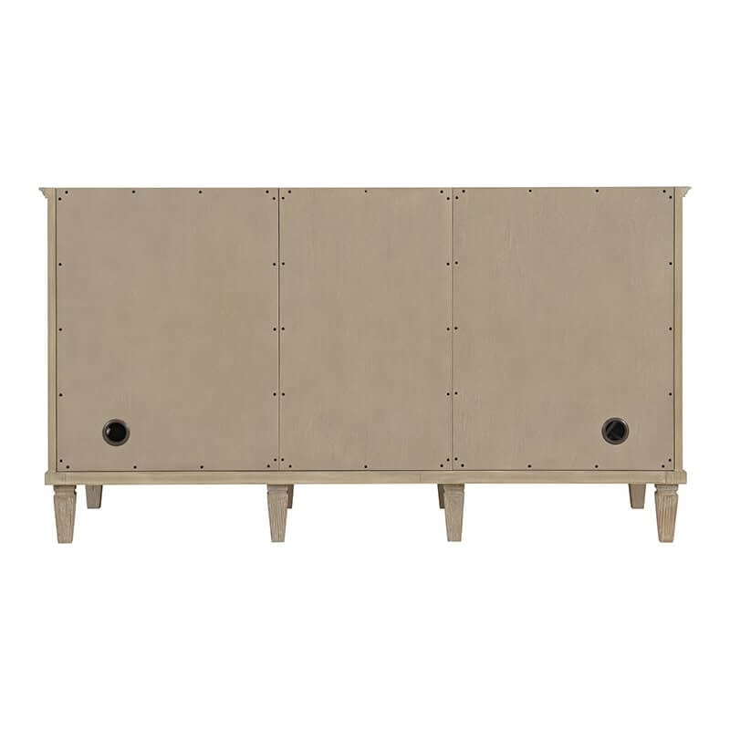 James Martin Lorelai 60 Inch Double Vanity in Whitewashed Oak Back View
