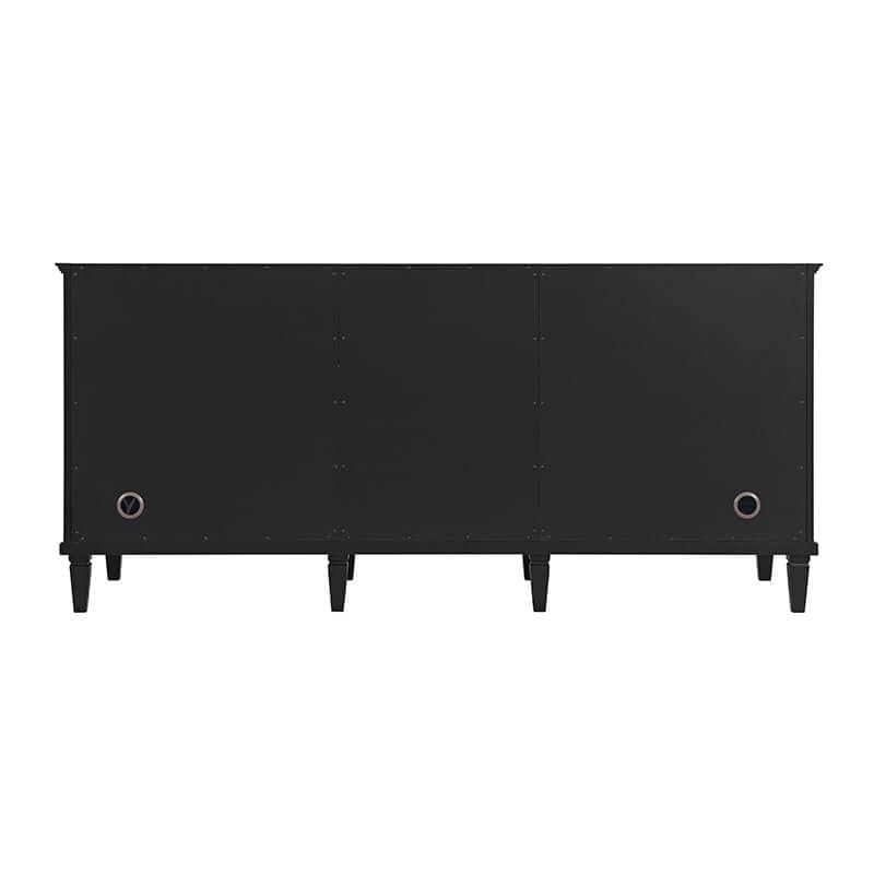 James Martin Lorelai 72" Double Vanity in Black Onyx Back View