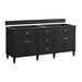 James Martin Lorelai 72" Double Vanity in Black Onyx Cabinet Only