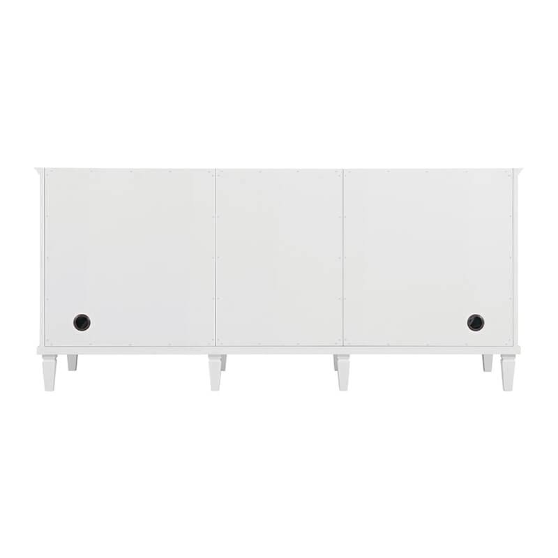James Martin Lorelai 72" Double Vanity in Bright White Back View