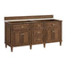 James Martin Lorelai 72" Double Vanity in Mid-Century Walnut Cabinet Only