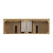 James Martin Lorelai 72 Inch Double Vanity in Light Natural Oak Top View