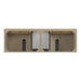 James Martin Lorelai 72 Inch Double Vanity in Whitewashed Oak Top View