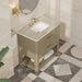 James Martin Lucian 36" Double Vanity in Pebble Oak With Tajnar Eclos Widespread Top