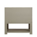 James Martin Lucian 36 Inch Single Vanity in Pebble Oak Back View