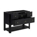 James Martin Lucian 48 Inch Single Vanity in Carbon Oak Corner View Open Drawers