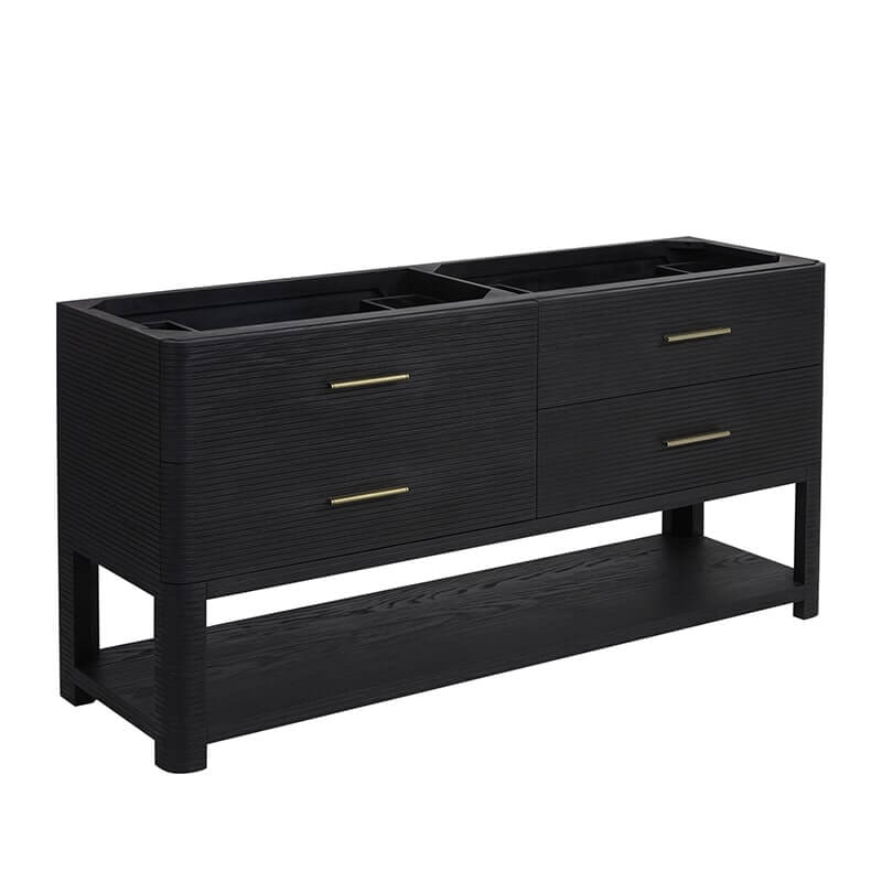 James Martin Lucian 72" Double Vanity in Carbon Oak Cabinet Only