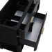James Martin Lucian 72" Double Vanity in Carbon Oak Top View Open Drawers