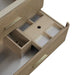 James Martin Lucian 72" Double Vanity in Pebble Oak With One Removable Drawer Organizer