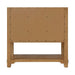 James Martin Malibu 36 Inch Single Vanity Amber Birch Back View